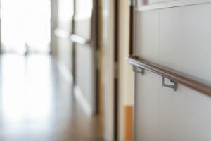 hallway in nursing home during the day