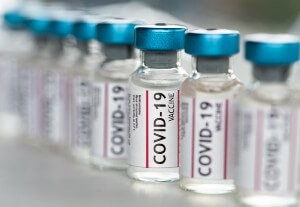 vials representing covid-19 vaccine