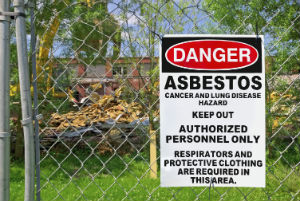 asbestos warning