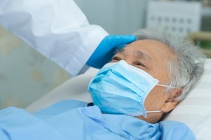 elderly male nursing home resident