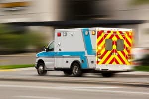 ambulance crush injuries from crash